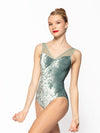 *エレベ ダンスウェア ファビオラ・レオタード パラダイス・ガーデン クラッシュド・ベルベット Eleve Dancewear Fabiola Leotard Paradise Garden Crushed Velvet RTW