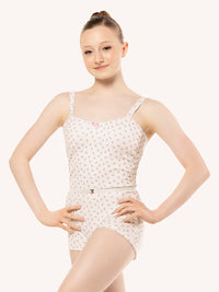 エレベ ダンスウェア Eleve Dancewear Deven Biketard Knit Cream Pointelle RTW
