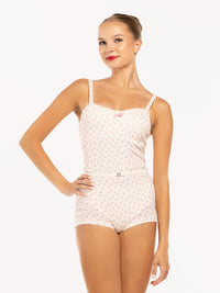 エレベ ダンスウェア Eleve Dancewear Deven Biketard Knit Cream Pointelle RTW