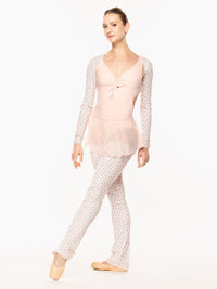 エレベ ダンスウェア ヒップスタースカート パウダーピンクメッシュ Eleve Dancewear Hipster Skirt Powder Pink Mesh RTW