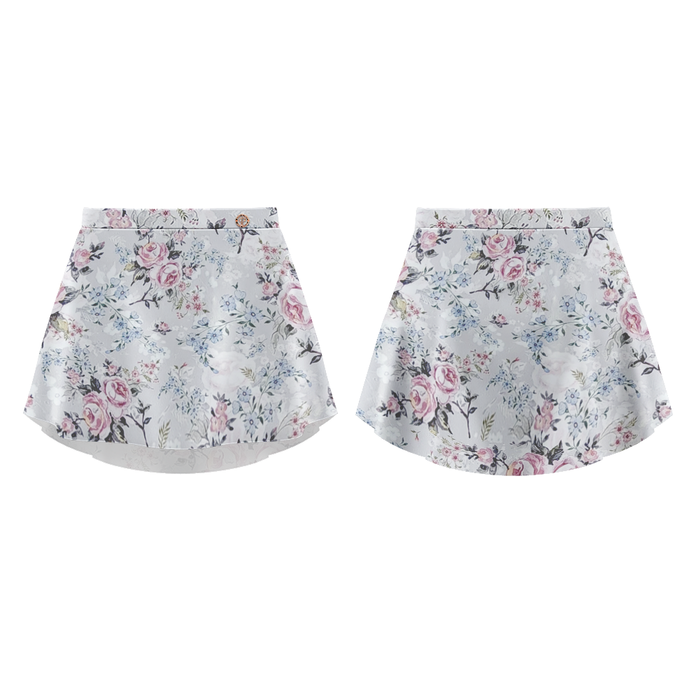 ダンスドパリ スカート Danse de Paris Patterned Skirt Lilas