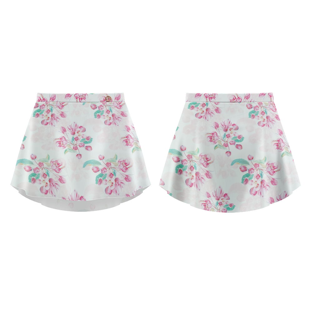 ダンスドパリ スカート Danse de Paris Patterned Skirt Flora Rose