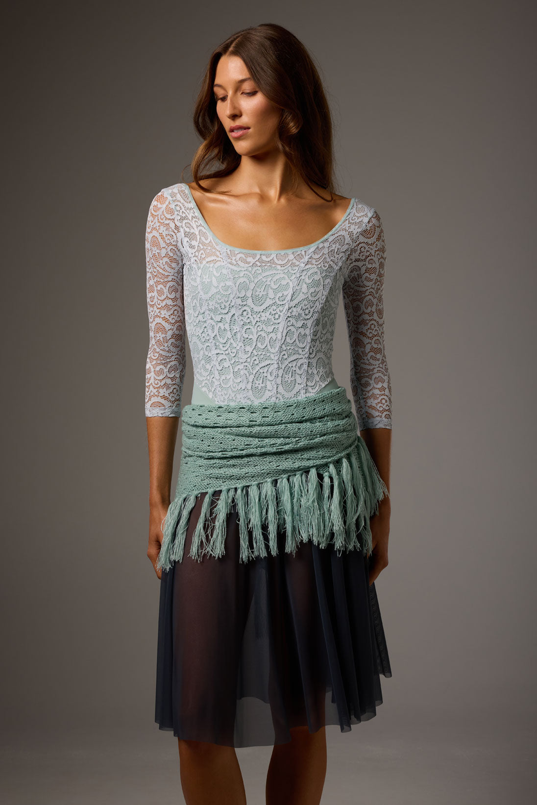 ボディール ソフィア レース長袖レオタード BODILE SOFIA LACE LONG SLEEVE
