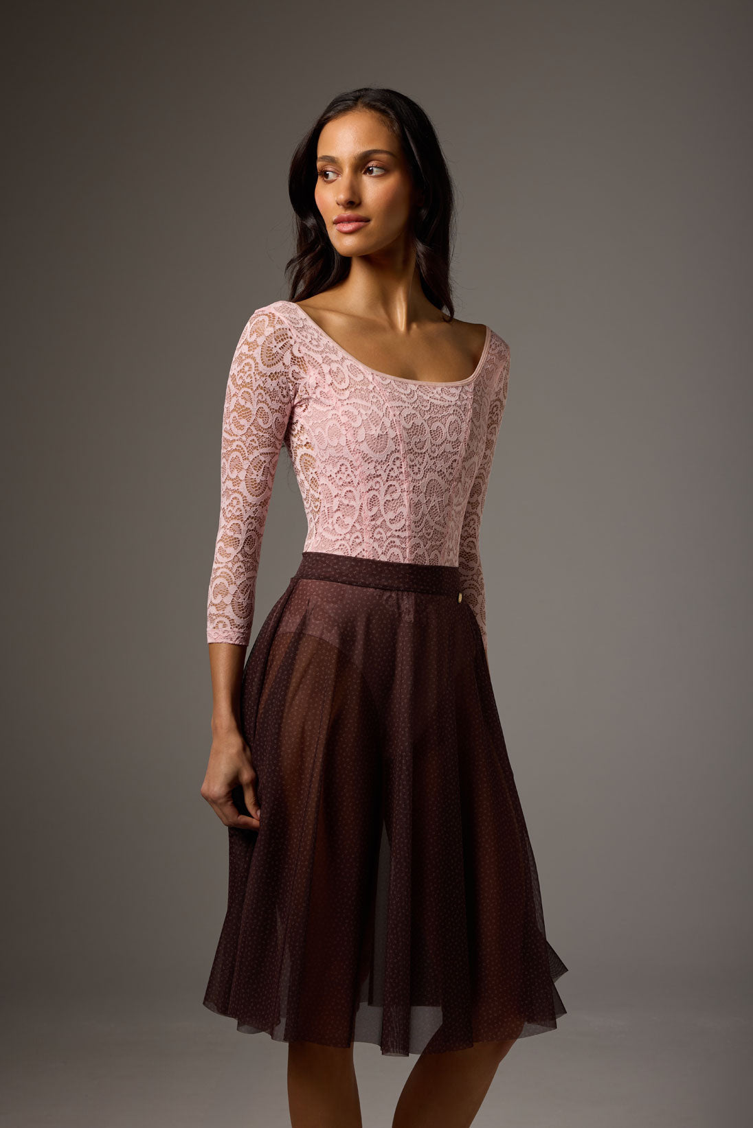 ボディール ソフィア レース長袖レオタード BODILE SOFIA LACE LONG SLEEVE