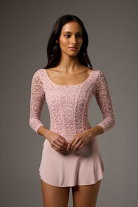 ボディール ソフィア レース長袖レオタード BODILE SOFIA LACE LONG SLEEVE