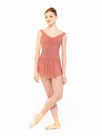 *エレベ ダンスウェア ヒップスタースカート サンドストーン・メッシュ Eleve Dancewear Hipster Skirt Sandstone Mesh RTW