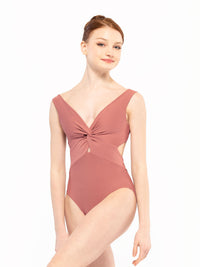 *エレベ ダンスウェア ジャッキー・レオタード サンドストーン Eleve Dancewear Jackie Leotard Sandstone RTW