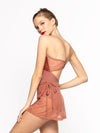 *エレベ ダンスウェア ウィーン ショートラップスカート サンドストーンレース Eleve Dancewear Vienna Short Wrap Skirt Sandstone Lace RTW