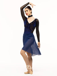 エレベ ダンスウェア レオタード Eleve Dancewear Skylar Leotard Baroque Sapphire RTW