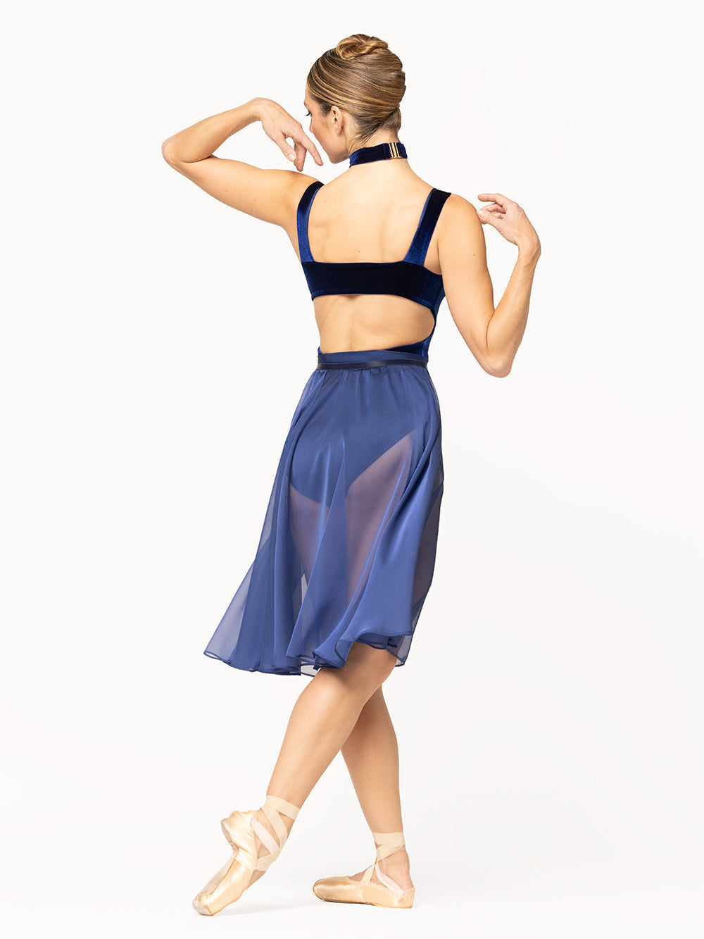 エレベ ダンスウェア ジャッキー・レオタード Eleve Dancewear Jackie Leotard Sapphire Velvet RTW