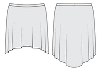 エレベ ダンスウェア カスタム ショートハイロースカート Eleve Dancewear Custom Short High-Low Skirt