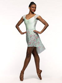 エレベ ダンスウェア ロングハイロースカート Eleve Dancewear Long High-Low Skirt Old Hollywood Mesh RTW