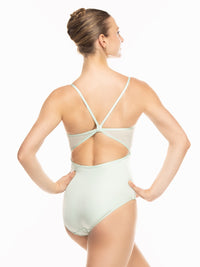 エレベ ダンスウェア マッケンジー レオタード Eleve Dancewear Mackenzie Leotard Spearmint Crushed Velvet RTW