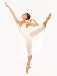 エレベ ダンスウェア シフォン・リハーサル・スカート Eleve Dancewear Chiffon Rehearsal Skirt Stage White RTW