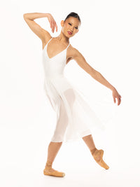 エレベ ダンスウェア シフォン・リハーサル・スカート Eleve Dancewear Chiffon Rehearsal Skirt Stage White RTW