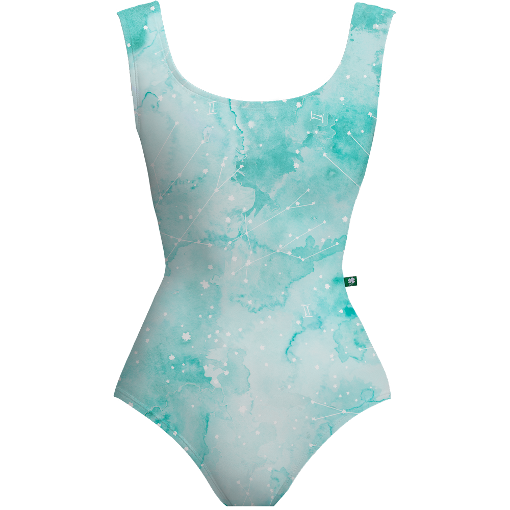 ラッキーレオ タンクレオタード Luckyleo TURQUOISE GEMINI CONSTELLATION CRESCENT