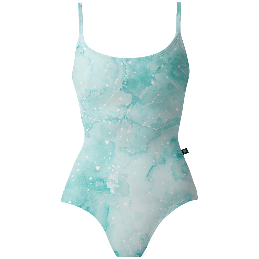 ラッキーレオ キャミソールレオタード Luckyleo TURQUOISE GEMINI CONSTELLATION HARMONY SCOOP