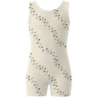 ラッキーレオ Luckyleo Navy Frosty Shine Shorts Unitard