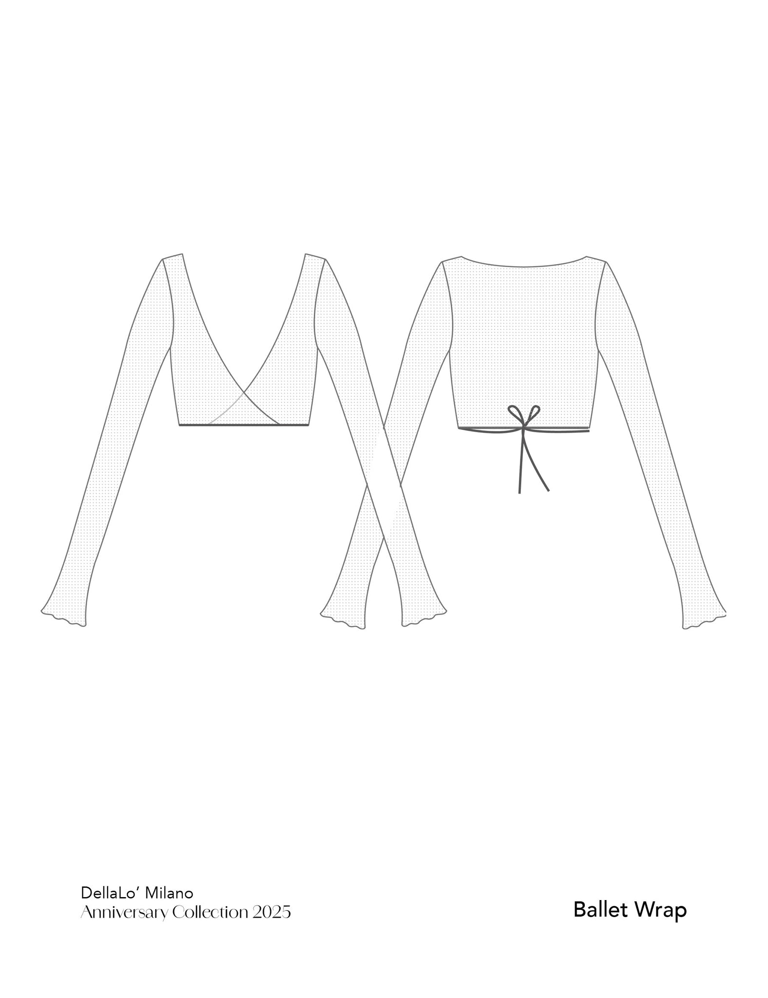 デラロミラノ クロスオーバートップ DellaLo' Milano Ballet Wrap