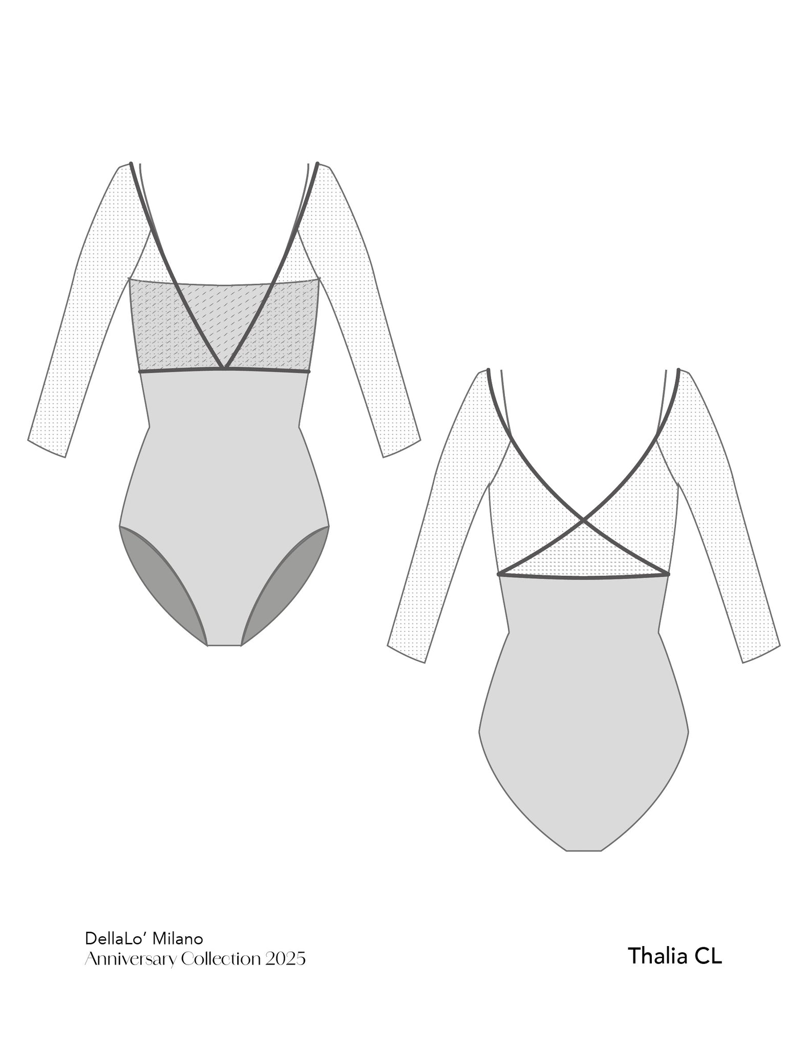 デラロミラノ タリア レオタード DellaLo' Milano Thalia CL