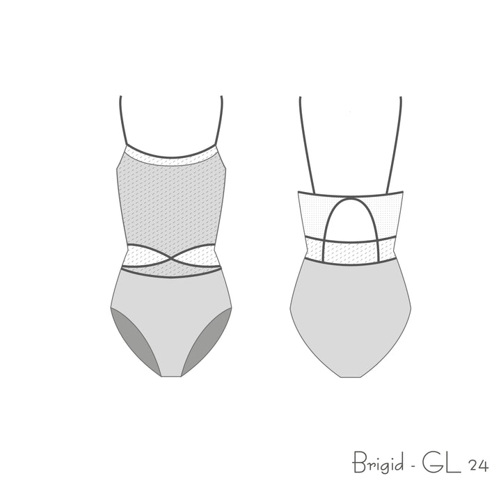 デラロミラノ レオタード ゴールデンラベル ブリジッド（予約商品）DellaLo' Milano Season 2024 Brigid GL - Dance leotard