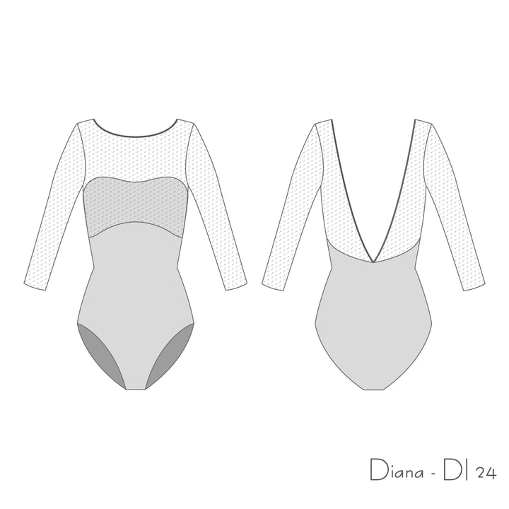 デラロミラノ レオタード アイコンズ ディアナ（予約商品）DellaLo' Milano Season 2024 Diana DI - Dance leotard