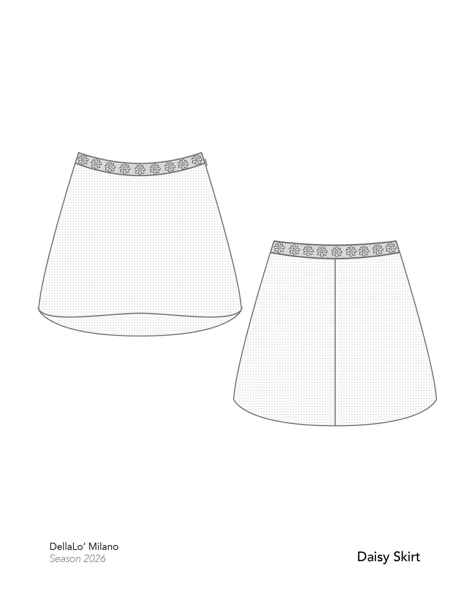 デラロミラノ デイジー スカート DellaLo' Milano Daisy Skirt 2026