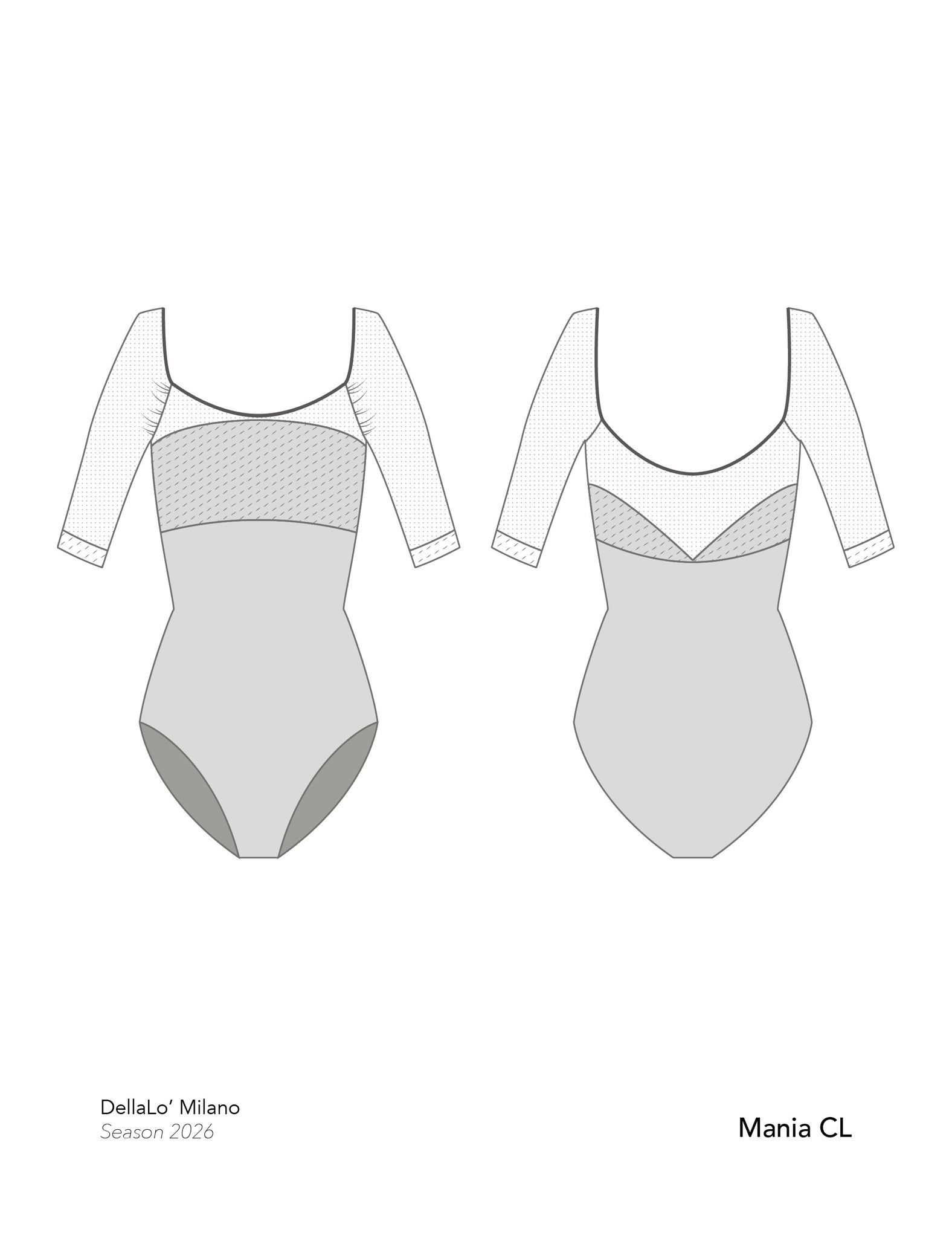 デラロミラノ レオタード マニア DellaLo' Milano Mania CL 2026