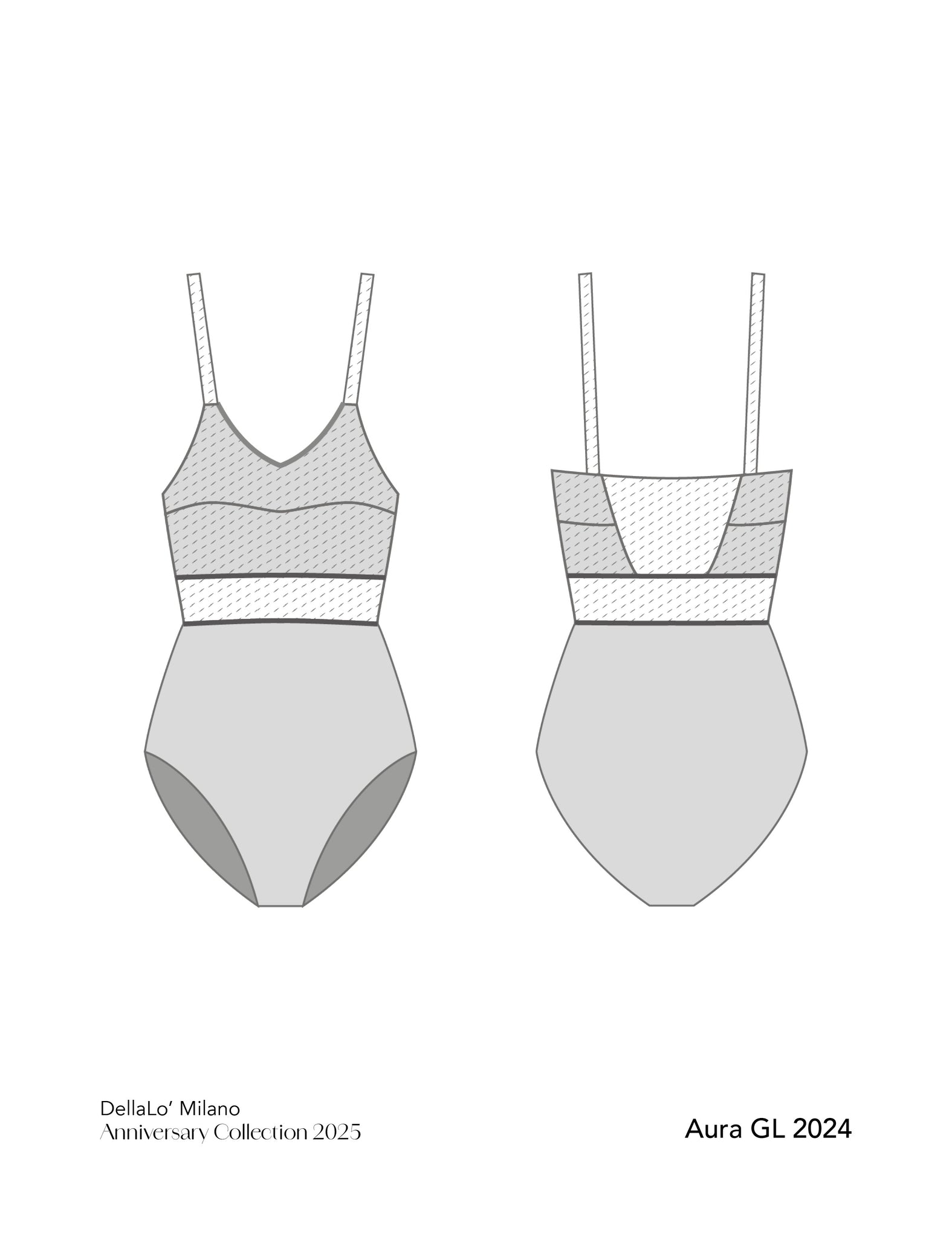 デラロミラノ キャミソールレオタード DellaLo' Milano Aura GL 2024