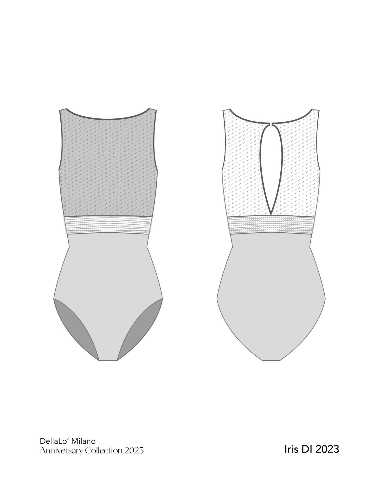 デラロミラノ レオタード DellaLo' Milano Icons 2025  Iris DI 2023 - Dance Leotard