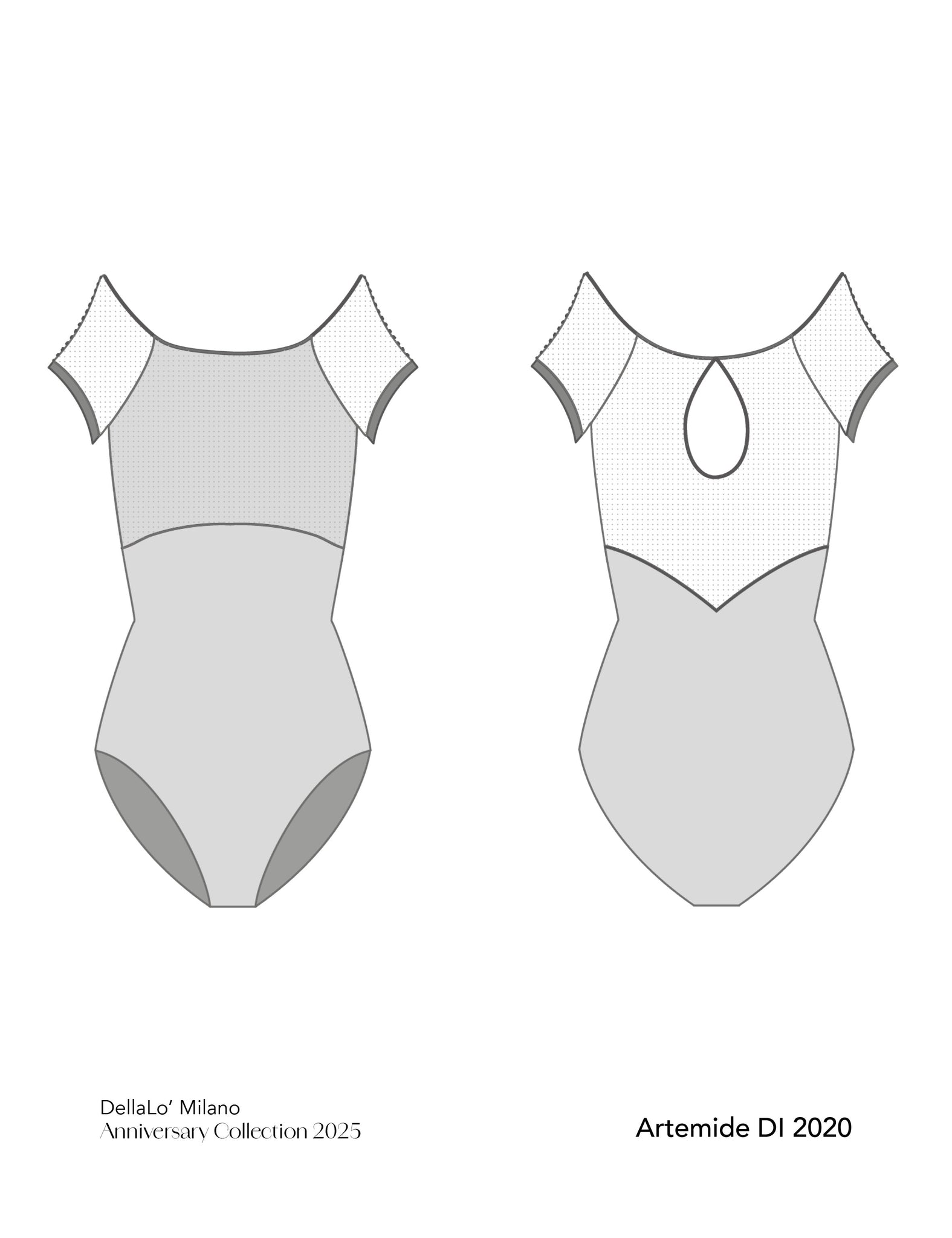 デラロミラノ レオタード DellaLo' Milano Icons 2025 Artemide DI 2020 - Dance Leotard