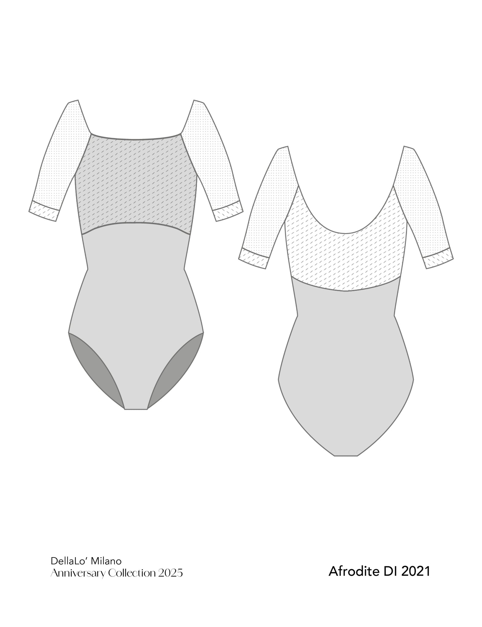 デラロミラノ レオタード DellaLo' Milano Icons 2025 Afrodite DI 2021 - Dance Leotard