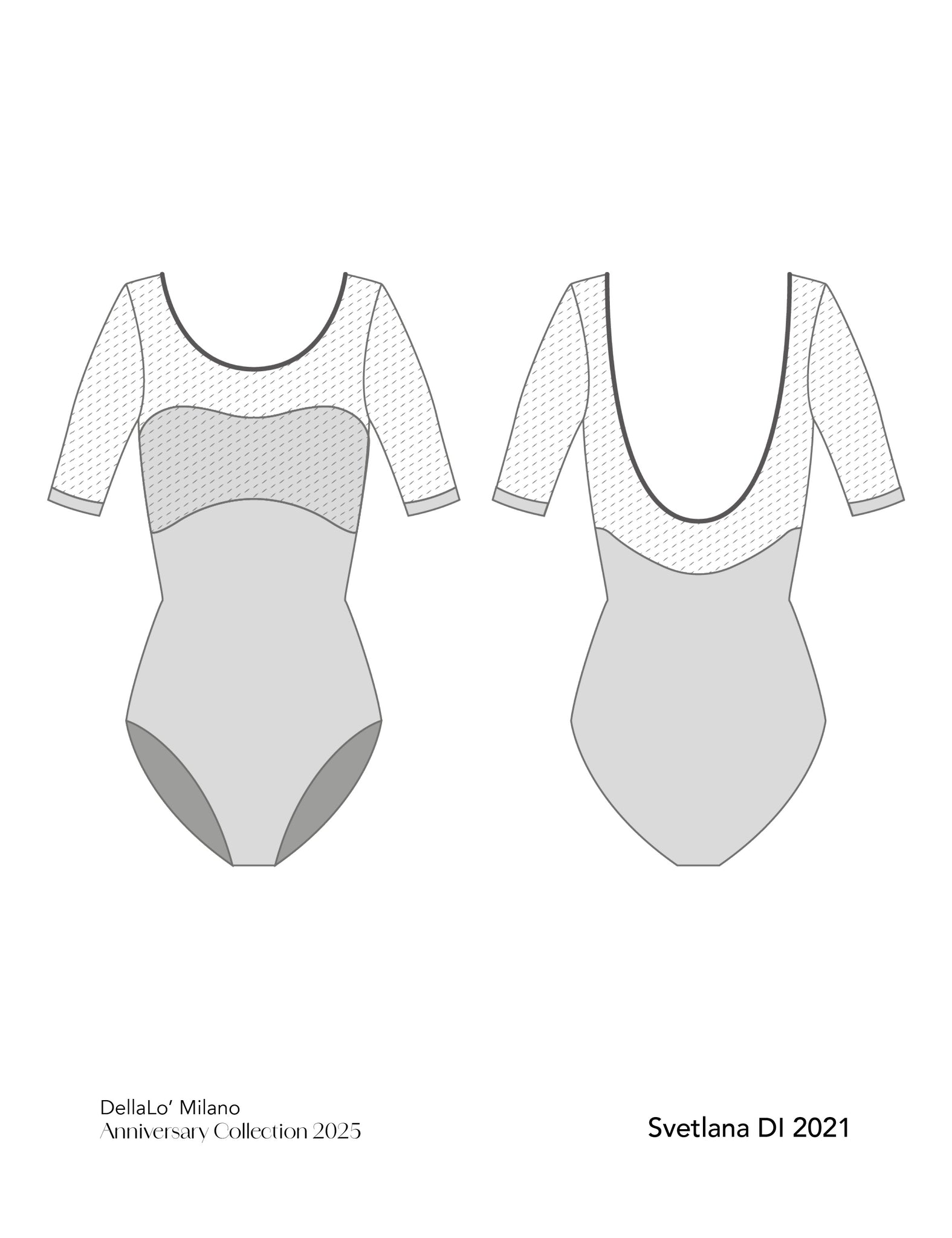 デラロミラノ レオタード DellaLo' Milano Icons 2025 Svetlana DI 2021 - Dance Leotard
