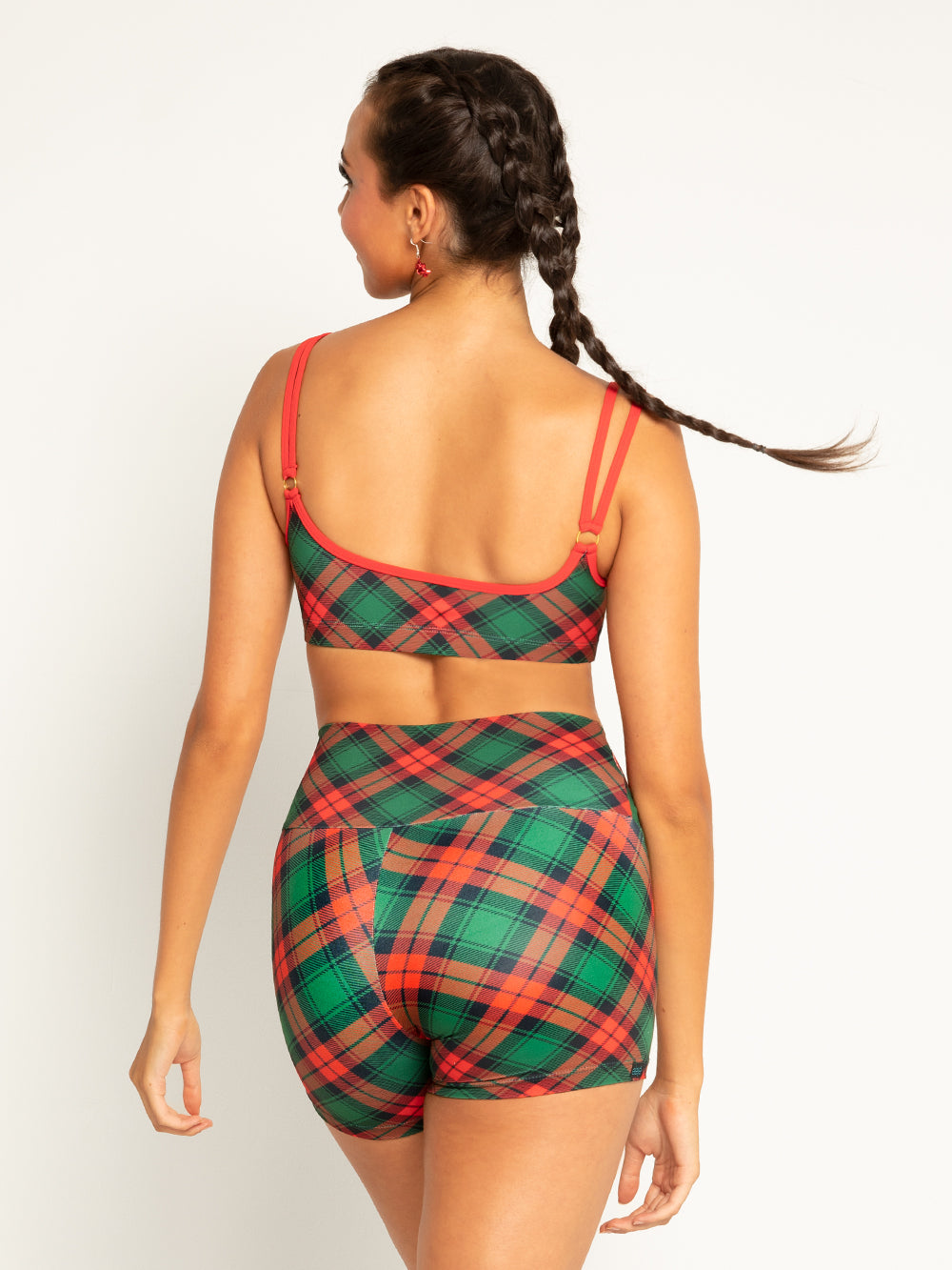 エレベ ダンスウェア クレア ショーツ 5 インチ Eleve Dancewear Claire Shorts 3" Tis The Season RTW
