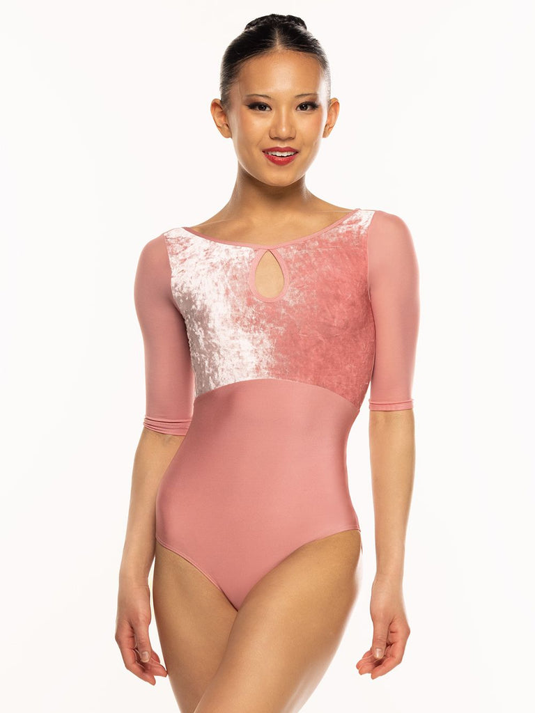 エレベ ダンスウェア レオタード Eleve Dancewear Rendi Leotard Lantana Crushed Velvet RTW