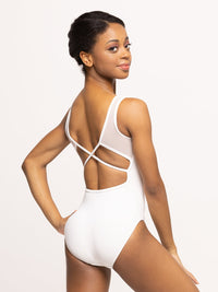 エレベ ダンスウェア ファビオラ・レオタード Eleve Dancewear Fabiola Leotard Stage White RTW