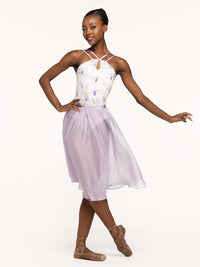 *エレベ ダンスウェア シフォン・リハーサル・スカート Eleve Dancewear Chiffon Rehearsal Skirt Iced Lilac RTW