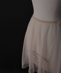 レヴダンス ヘイズメッシュプルオンスカート LEVDANCE haze mesh pull-on skirt PORCELAIN