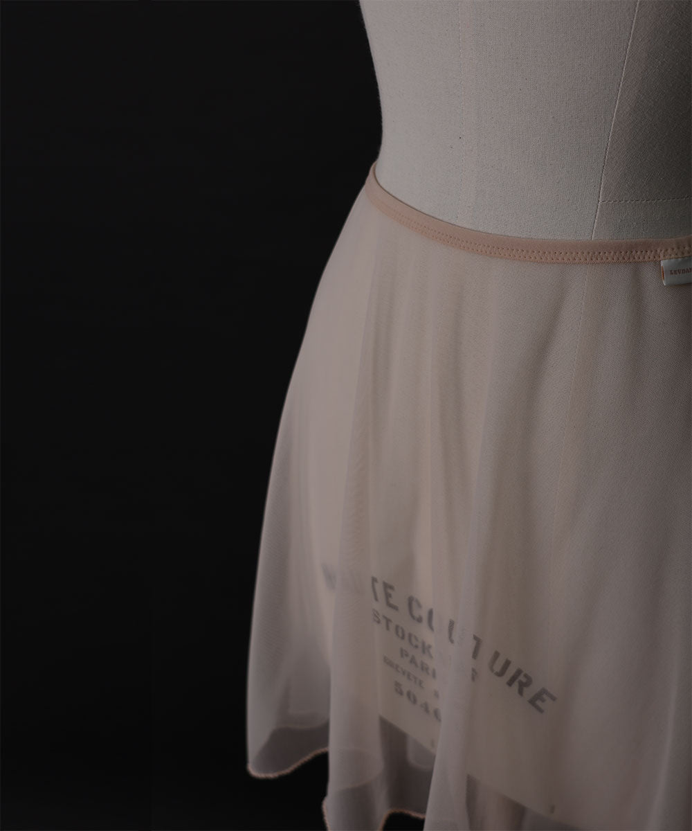 レヴダンス ヘイズメッシュプルオンスカート LEVDANCE haze mesh pull-on skirt PORCELAIN