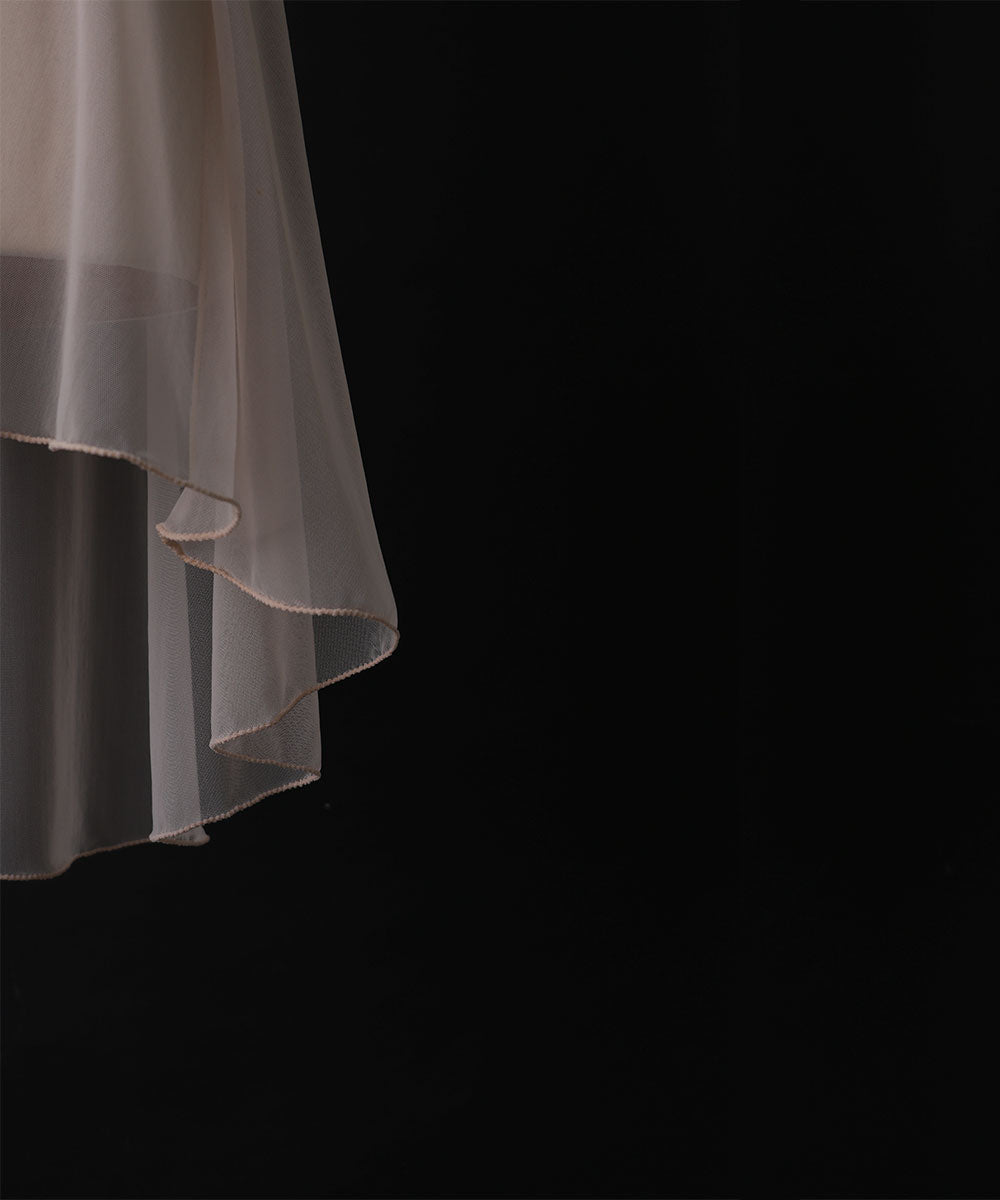 レヴダンス ヘイズメッシュプルオンスカート LEVDANCE haze mesh pull-on skirt PORCELAIN