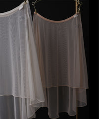 レヴダンス ヘイズメッシュプルオンスカート LEVDANCE haze mesh pull-on skirt PORCELAIN