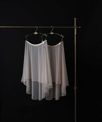 レヴダンス ヘイズメッシュプルオンスカート LEVDANCE haze mesh pull-on skirt PORCELAIN