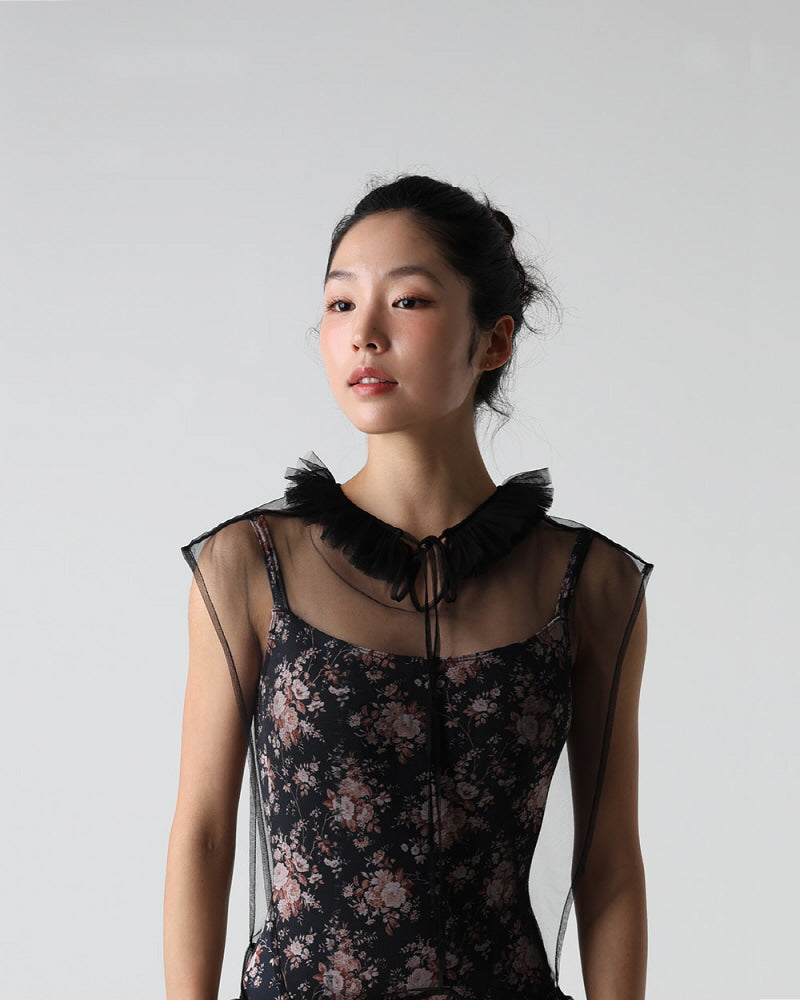 レヴダンス シルフィード チュール ベステ ブラック LEVDANCE sylphide tulle vestee BLACK