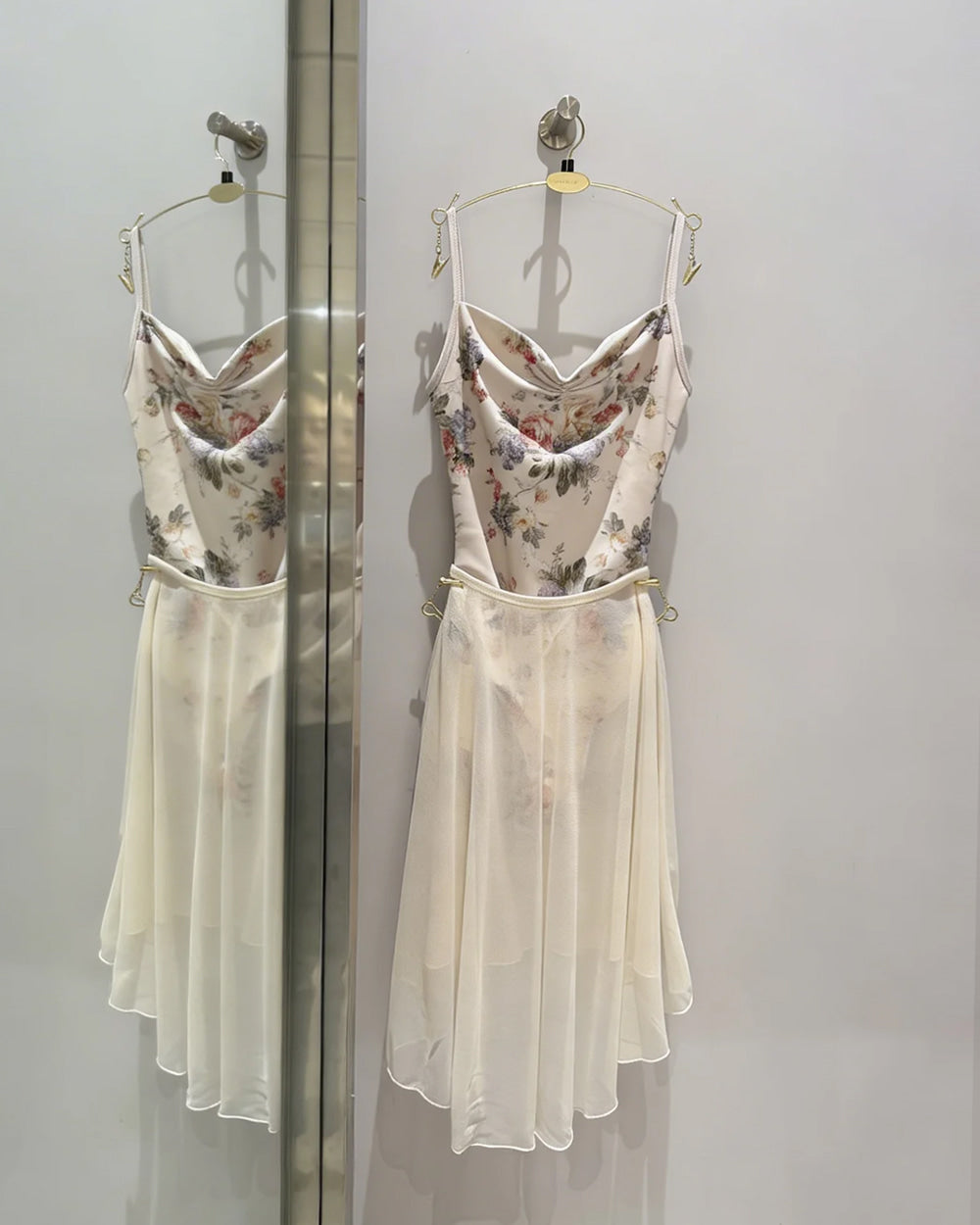 レヴダンス レオタード LEVDANCE Adele sweetheart leotard BEIGE