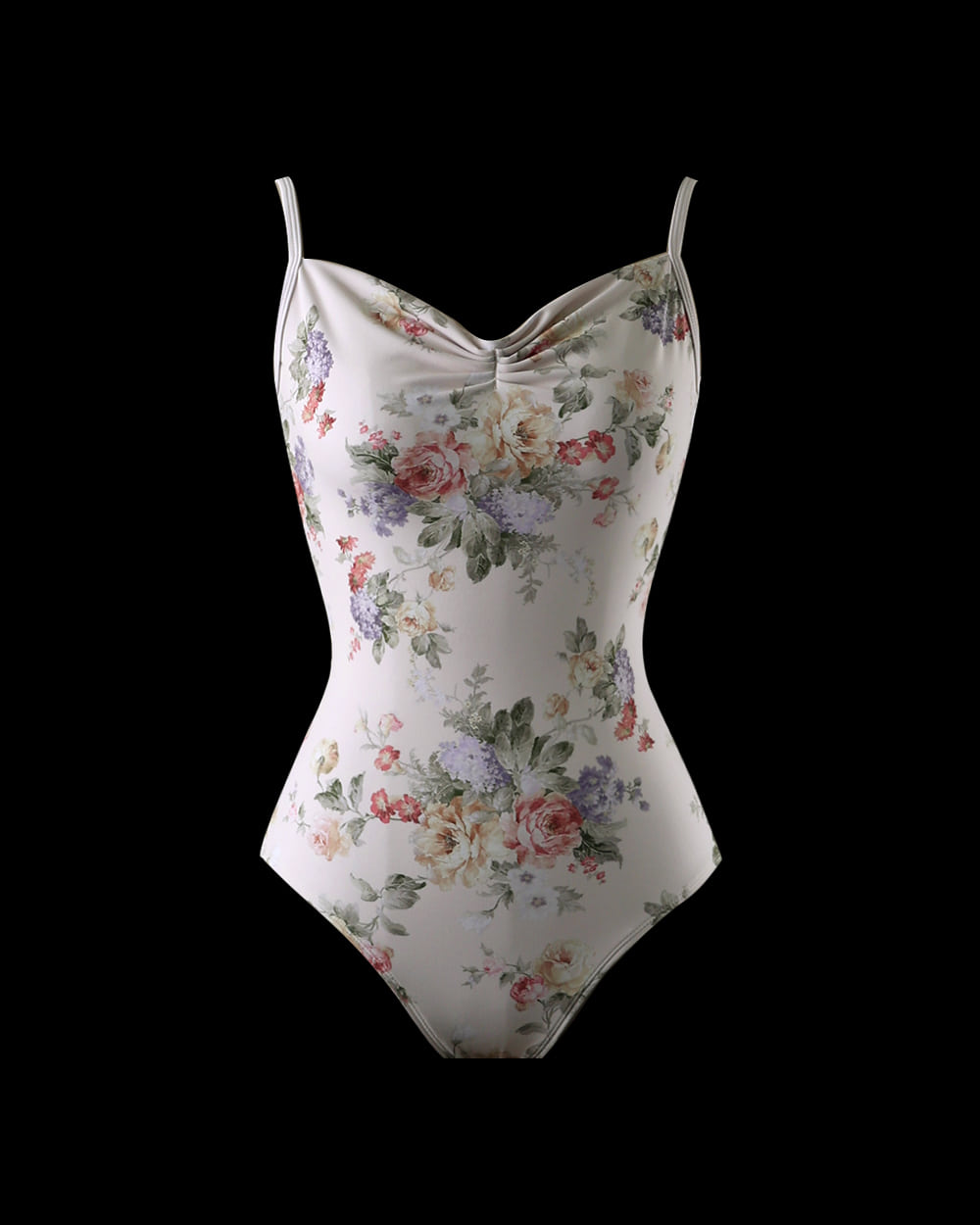 レヴダンス レオタード LEVDANCE Adele sweetheart leotard BEIGE FLORAL