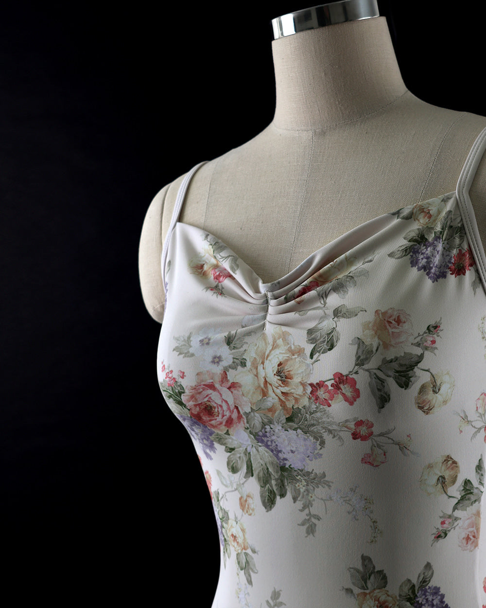 レヴダンス レオタード LEVDANCE Adele sweetheart leotard BEIGE FLORAL