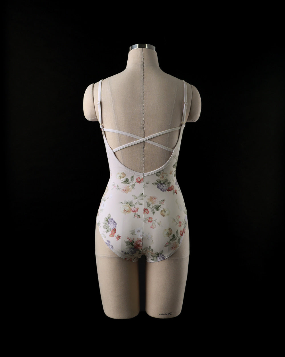 レヴダンス レオタード LEVDANCE Adele sweetheart leotard BEIGE FLORAL