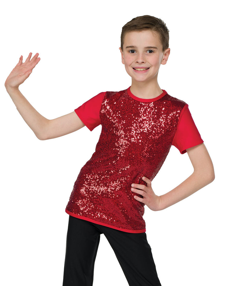 アウィッシュカムトゥルー ダンス衣装 【子供】ジャズ A Wish Come True Elite Sequin Guy Top