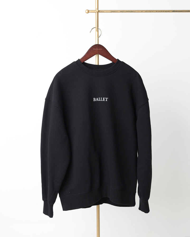 レヴダンス スウェット LEVDANCE ballet poses sweatshirt BLACK