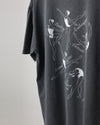 レヴダンス Tシャツ LEVDANCE ballet poses vintage washed tee CHARCOAL